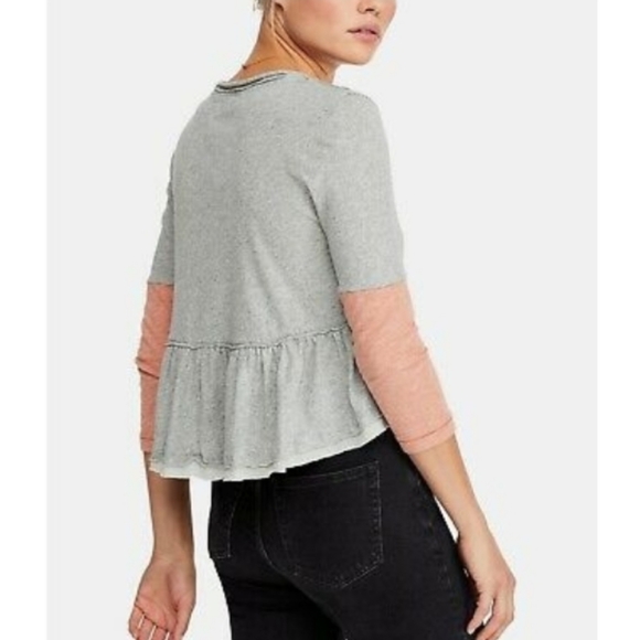 NWT Free People Heart of Mine Peplum Top Small - Picture 3 of 8